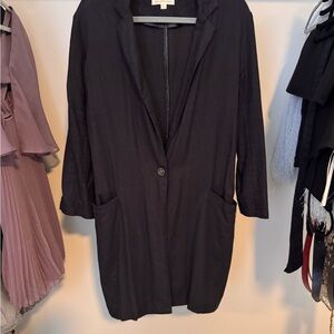 Women's Black Blazer Coat